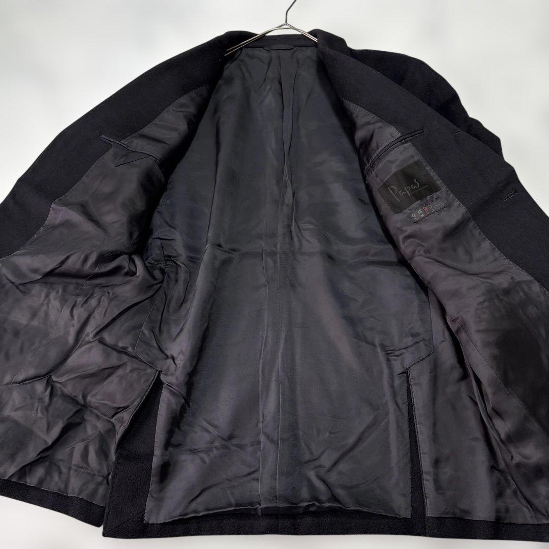 ✨大人気✨ Papas パパス　テーラードジャケットカシミア100% 紺XL