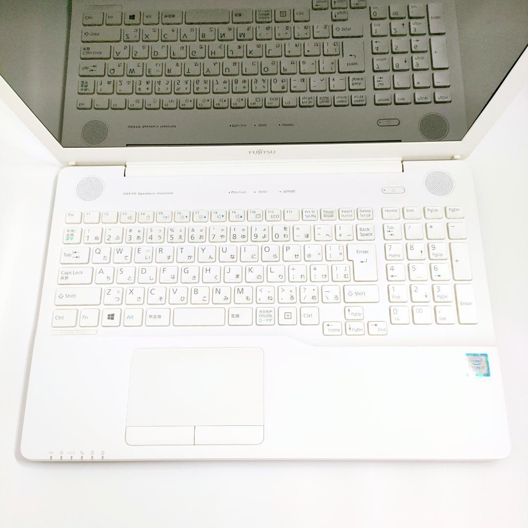 Corei7✨️Windows11/富士通/オフィス付き白ノートパソコン/DVD