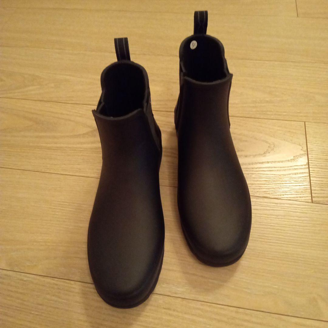 ハンター　チェルシーブーツ黒　UK5 24センチ