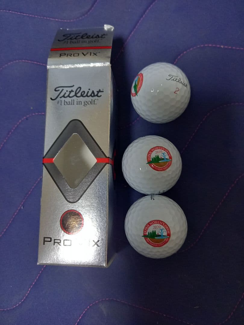 原英莉花プロサイン　優勝2020年日本女子オープンキャップ(JGA)、記念ボール