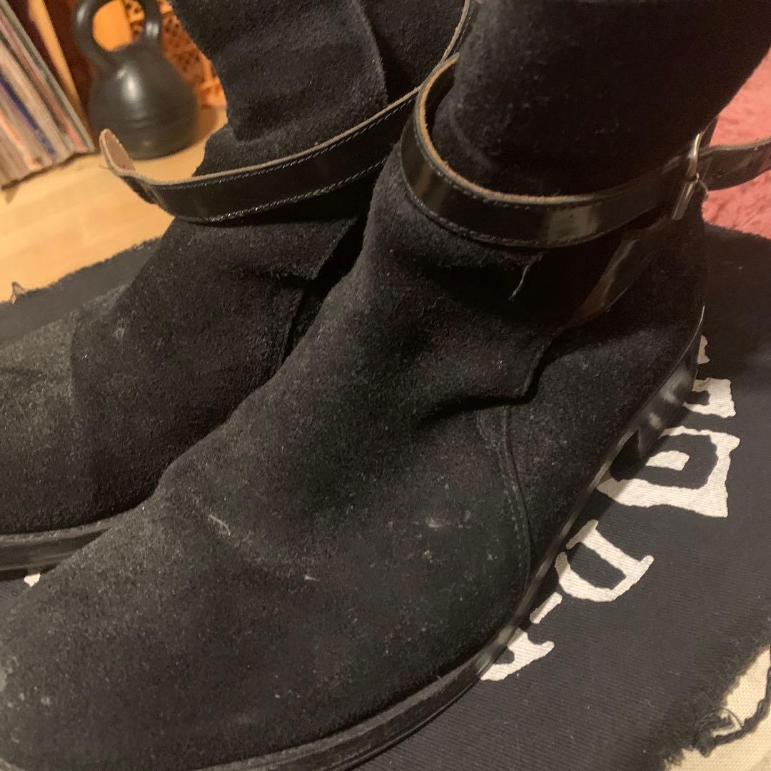undercover ジョニオ愛用　ブラックスエードアンクルブーツ