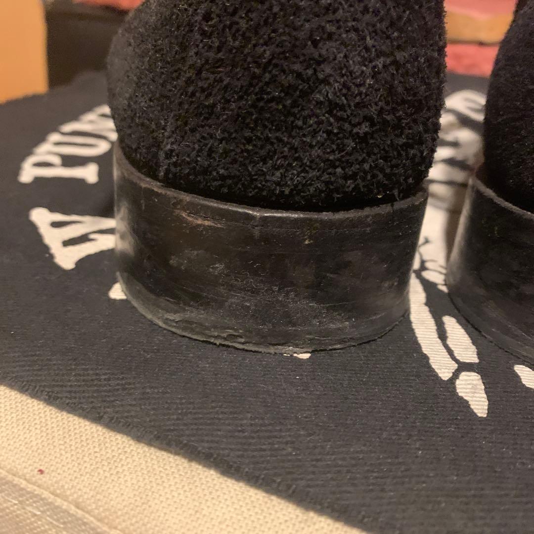 undercover ジョニオ愛用　ブラックスエードアンクルブーツ