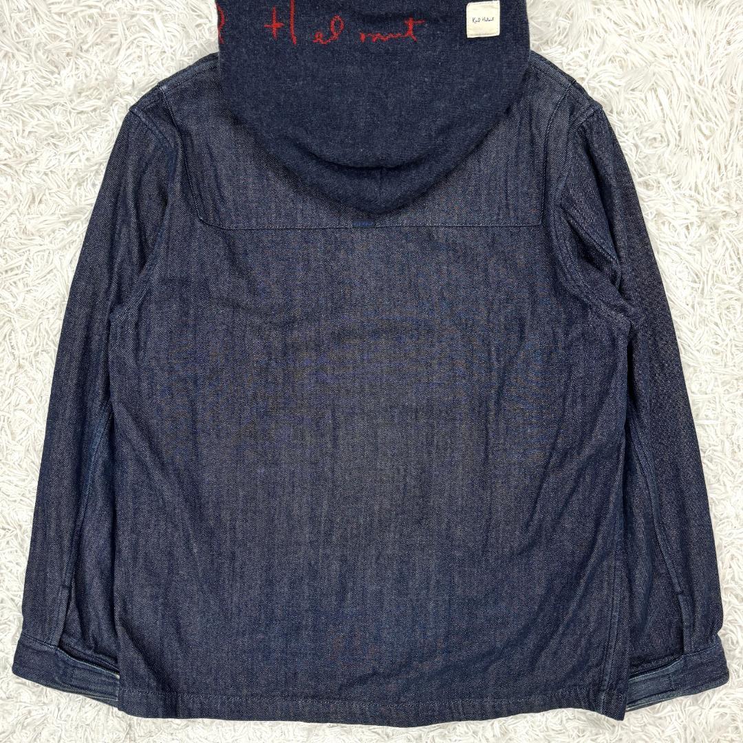 ☆希少☆ カールヘルム　デニムジャケット　L　ニットフード　ロゴ刺繍入り
