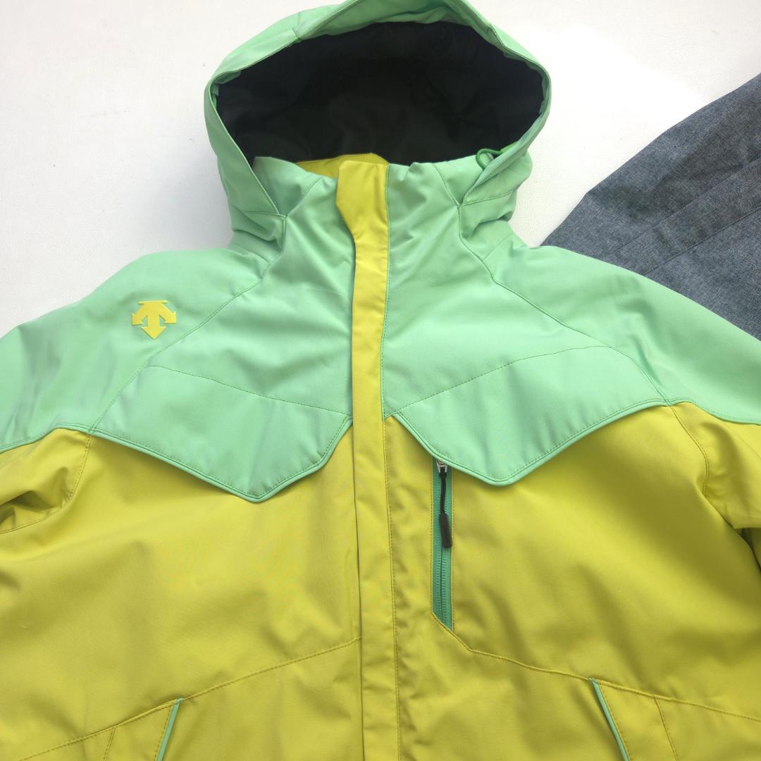 デサント　スキーウェア　上下　セット　メンズ　M　綺麗色　グリーン　冬