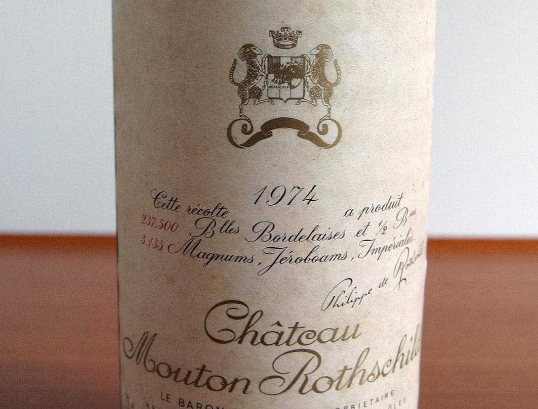 シャトー・ムートン・ロートシルト 1974年