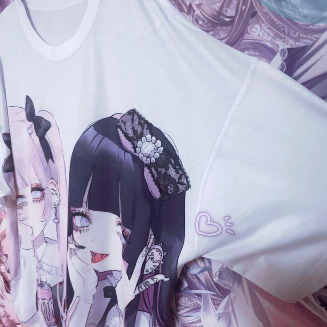 ねぎ negi 地雷ズ フルグラフィックTシャツ XL 量産型 ホス狂 地雷