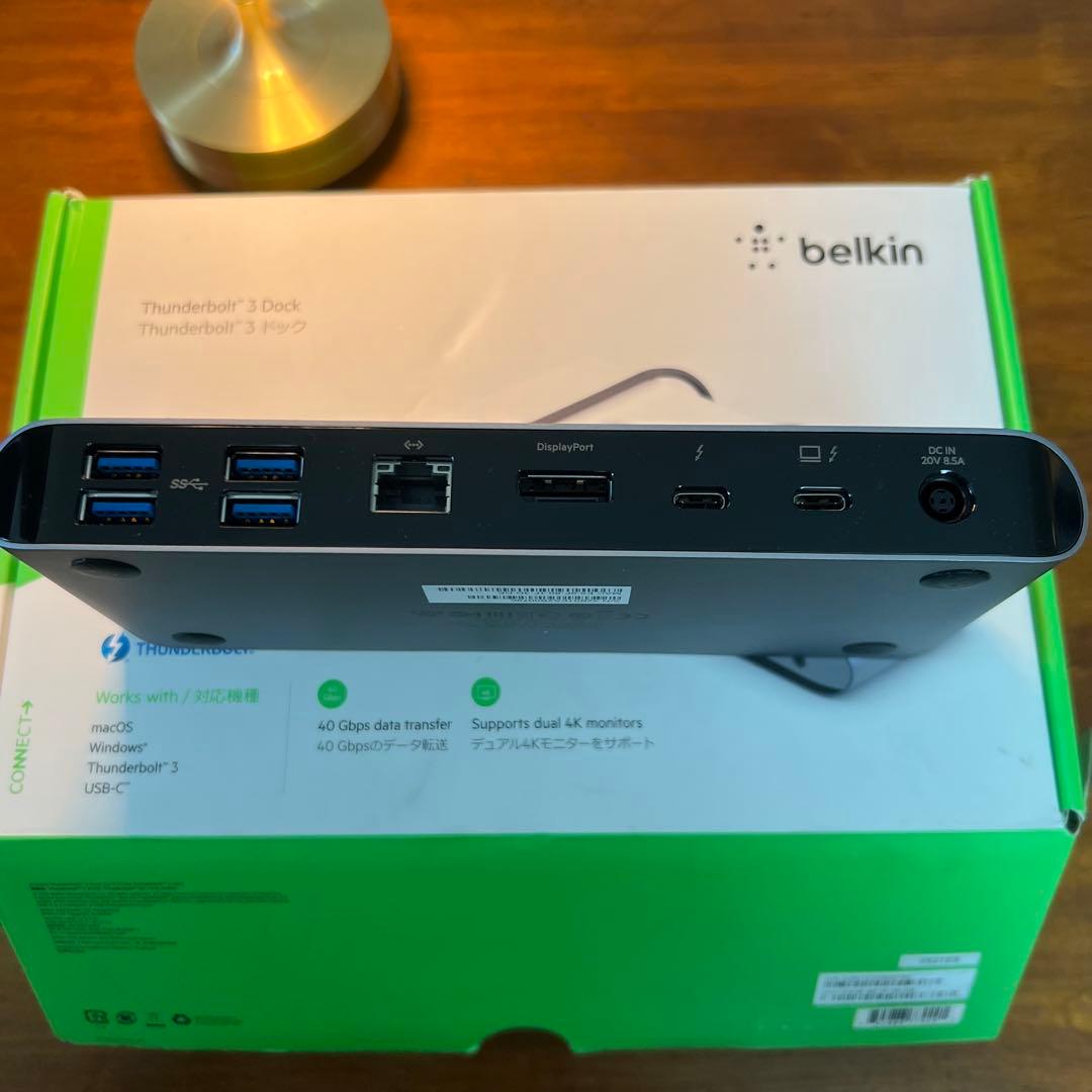 Belkin Thunderbolt 3 Dock USBハブ