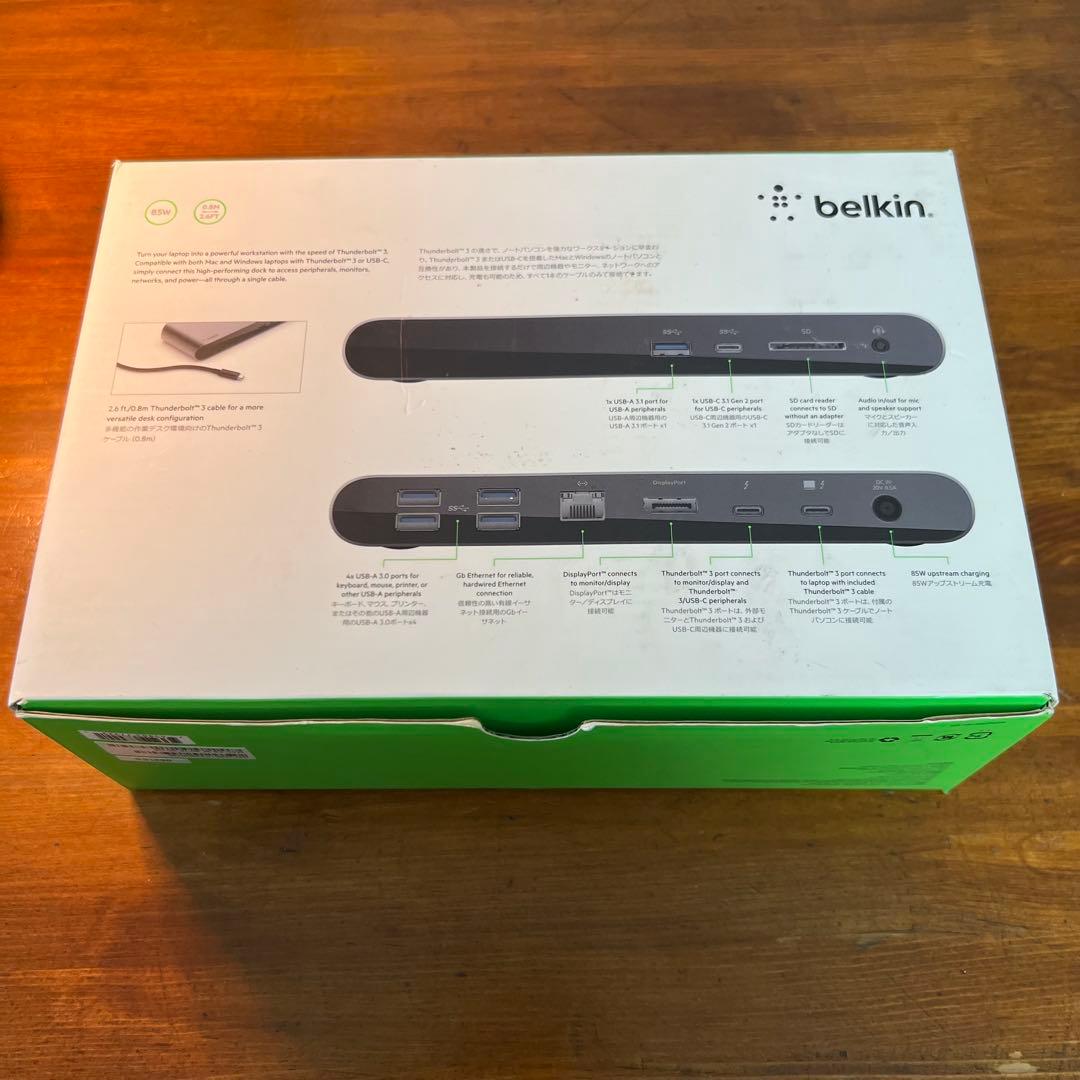 Belkin Thunderbolt 3 Dock USBハブ