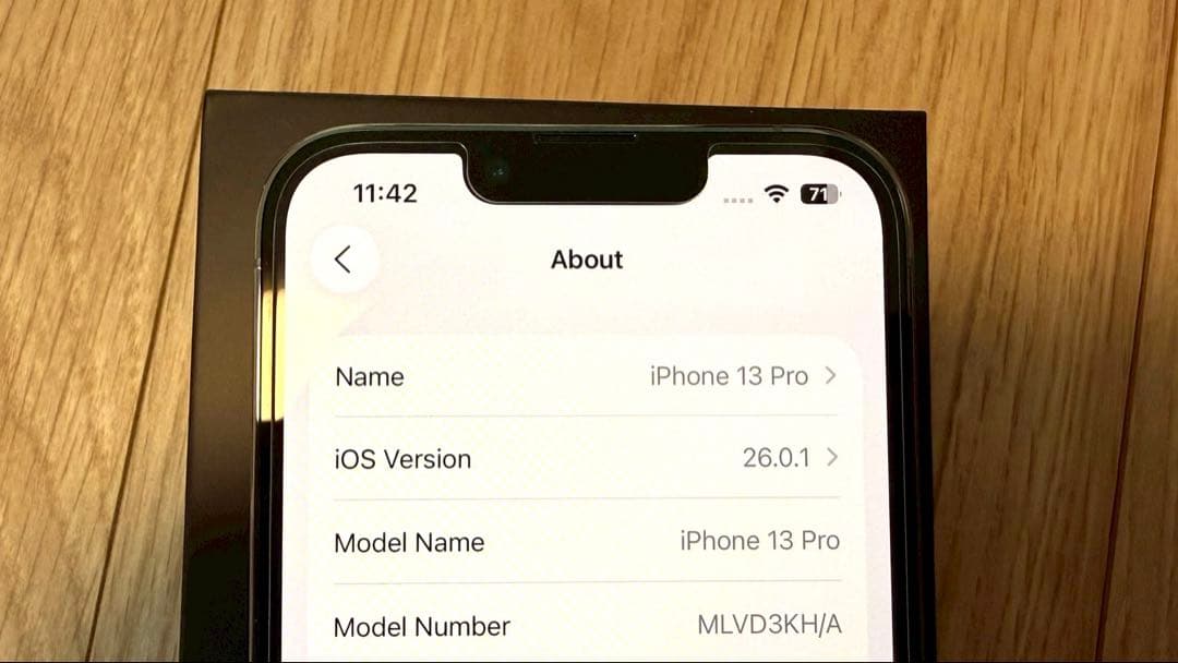 美品　iPhone13Pro シエラブルー　128GB SIMフリー　箱つき
