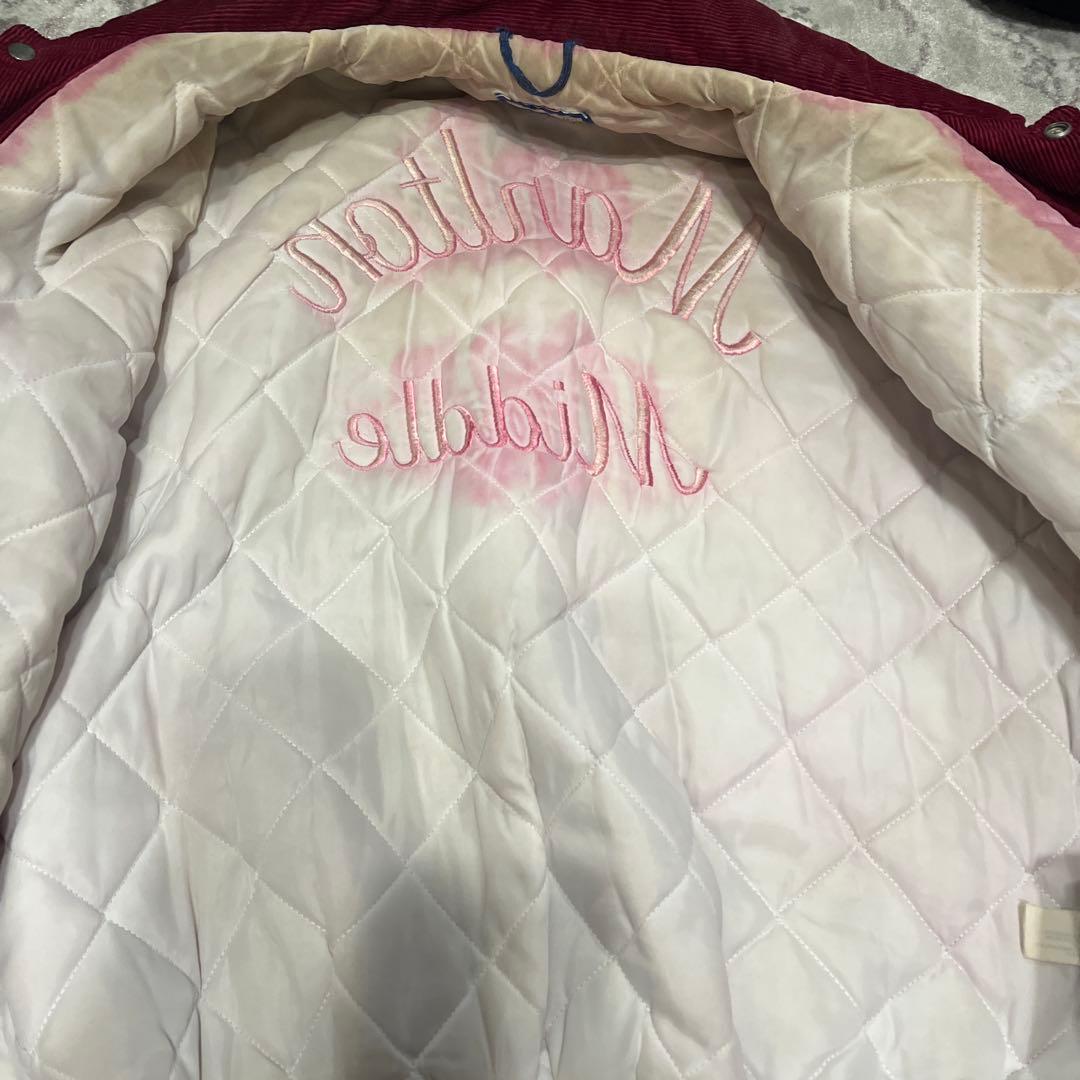 Rennoc USA製 コーデュロイ スタジャン 刺繍 80s 90s