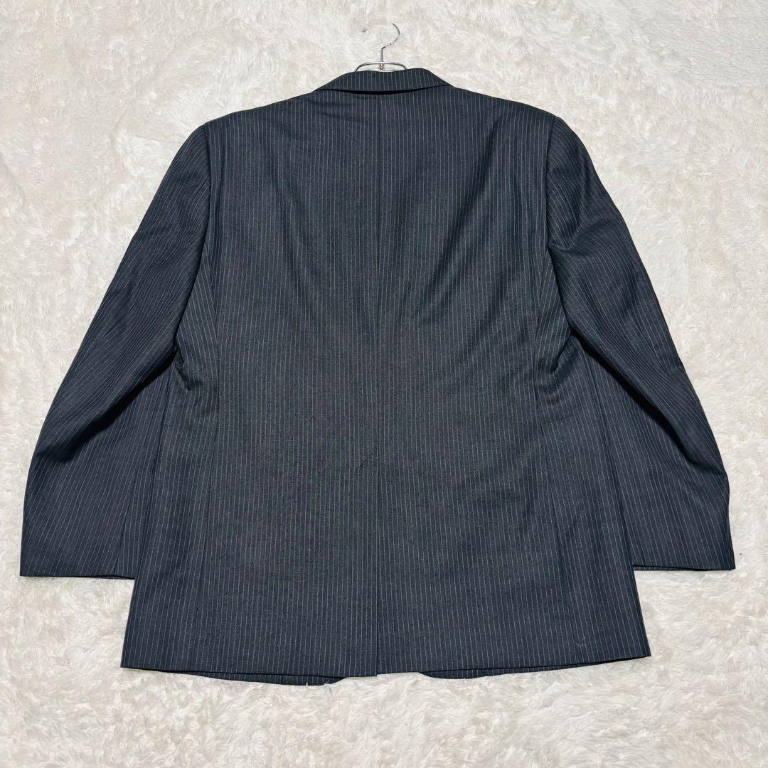美品 ブルックス ブラザーズ 高級 スーツ ダークグレー ストライプ L相当