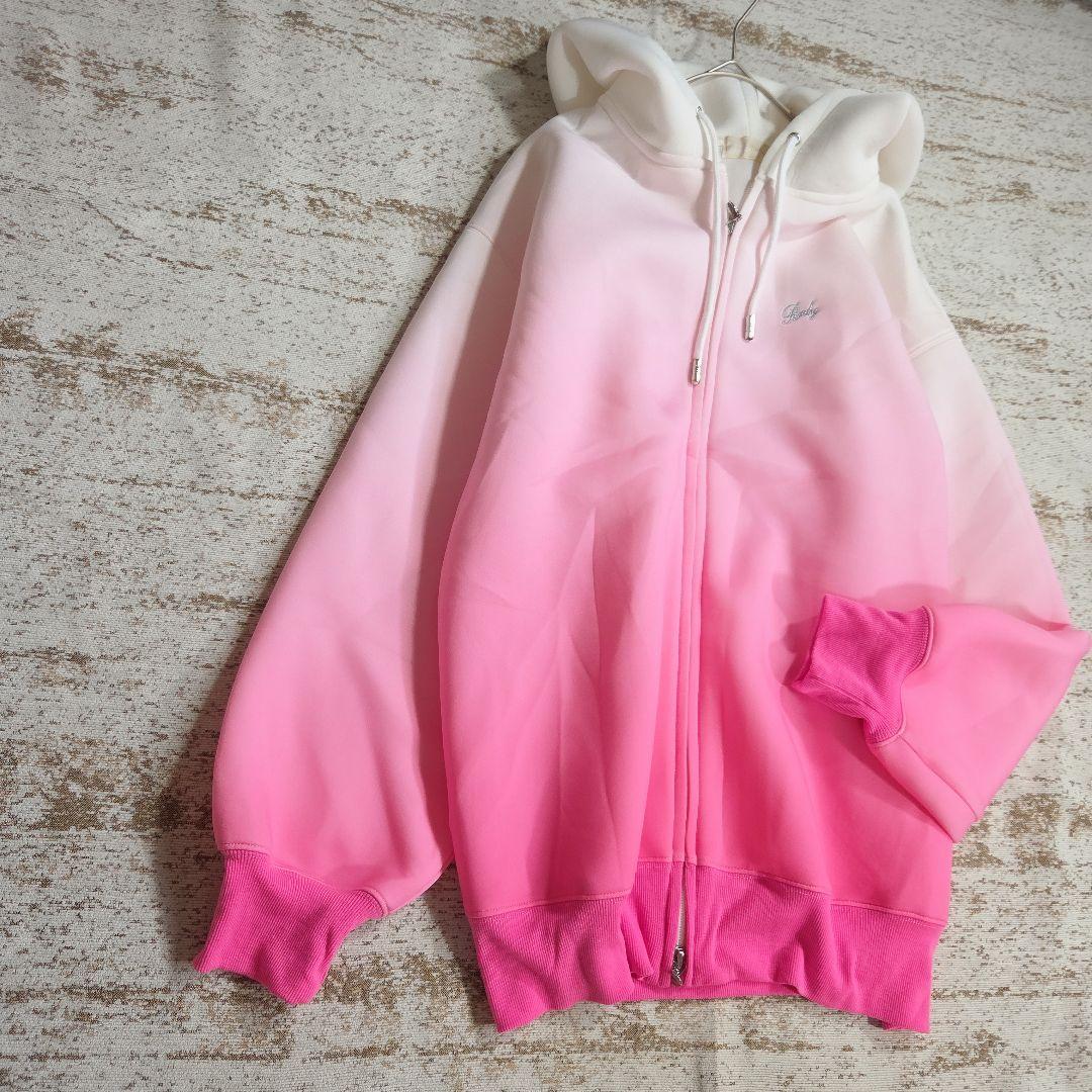 希少◆完売カラー/Rady グラデーションパーカー ピンク【 M 】美品フーディ