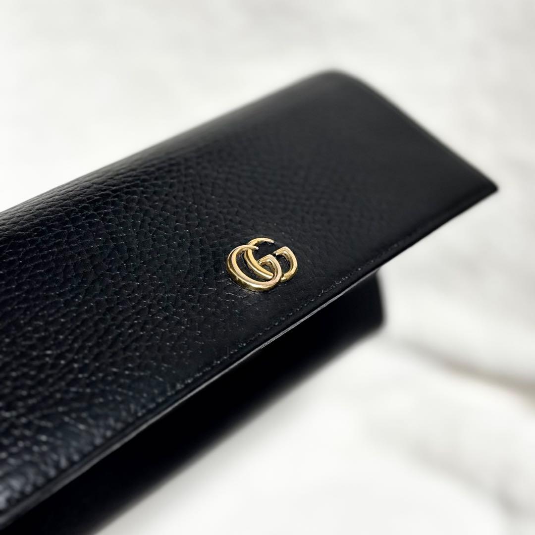 GUCCI グッチ長財布　ダブルG コンチネンタルウォレット　バイカラー