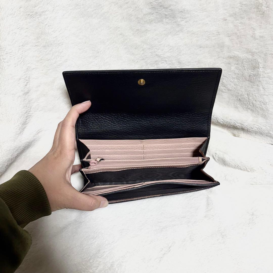 GUCCI グッチ長財布　ダブルG コンチネンタルウォレット　バイカラー
