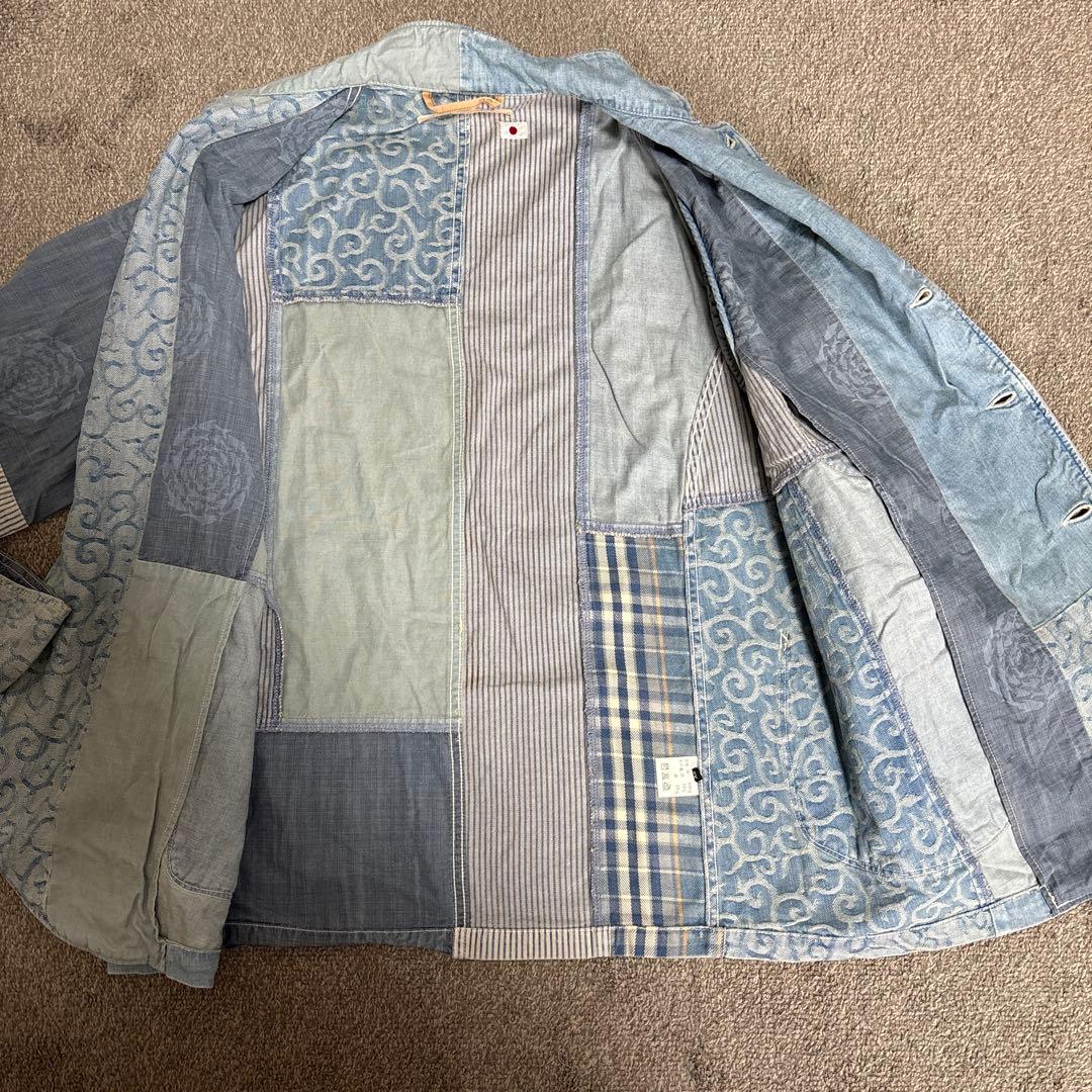 KAPITAL キャピタル 再構築 パッチワーク カバーオール