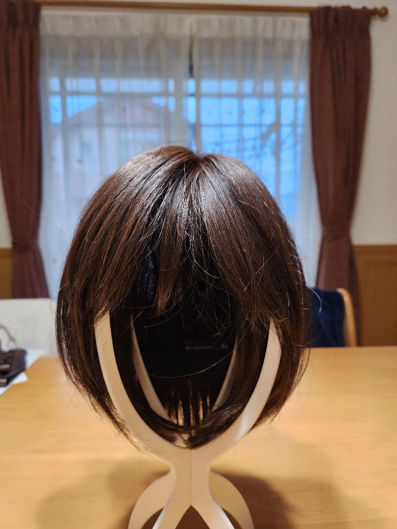 リネアストリア 天使のマニッシュショート人毛MIX ダークブラウン キャップ付