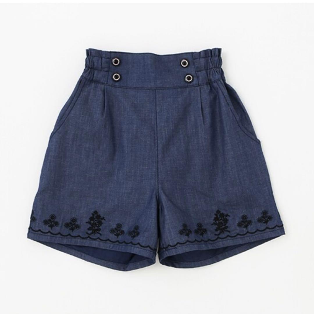 アナスイミニ 160【極美品】スカラ刺繍Tシャツ＆キュロット