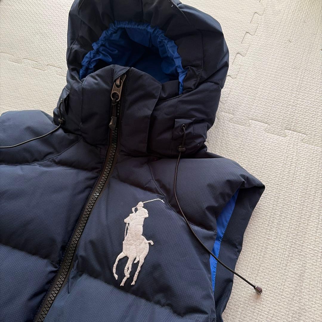 専用　ポロラルフローレン ダウンベスト ビッグポニー刺繍 ネイビー S