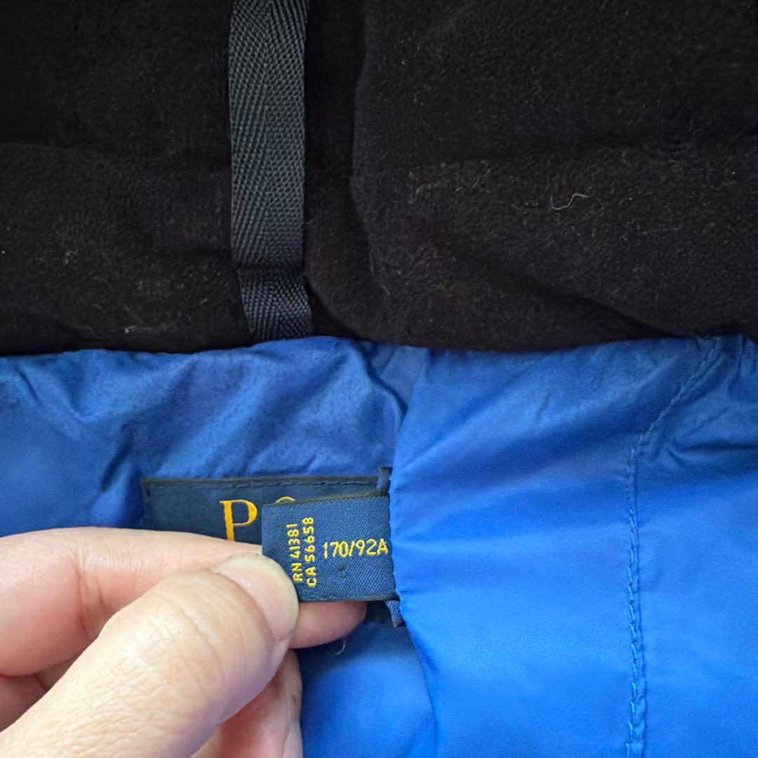 専用　ポロラルフローレン ダウンベスト ビッグポニー刺繍 ネイビー S