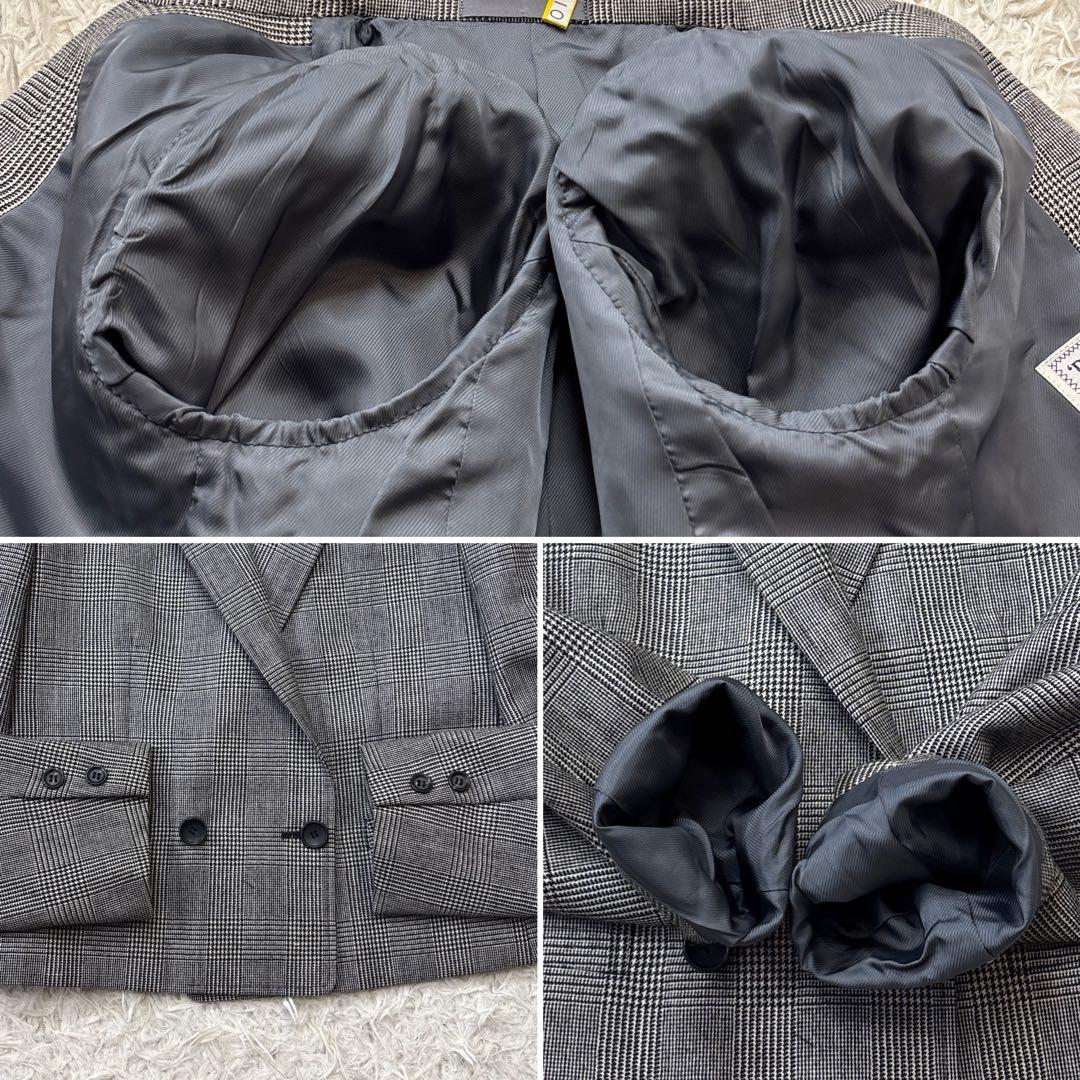 希少【バーバリーズ】グレンチェック　ロングスカート　ダブル　セットアップ　9 7