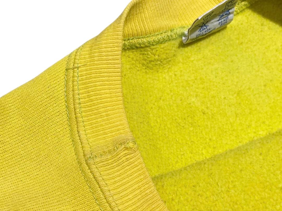 XL USA製 90s チャンピオン リバースウィーブ スウェット イエロー