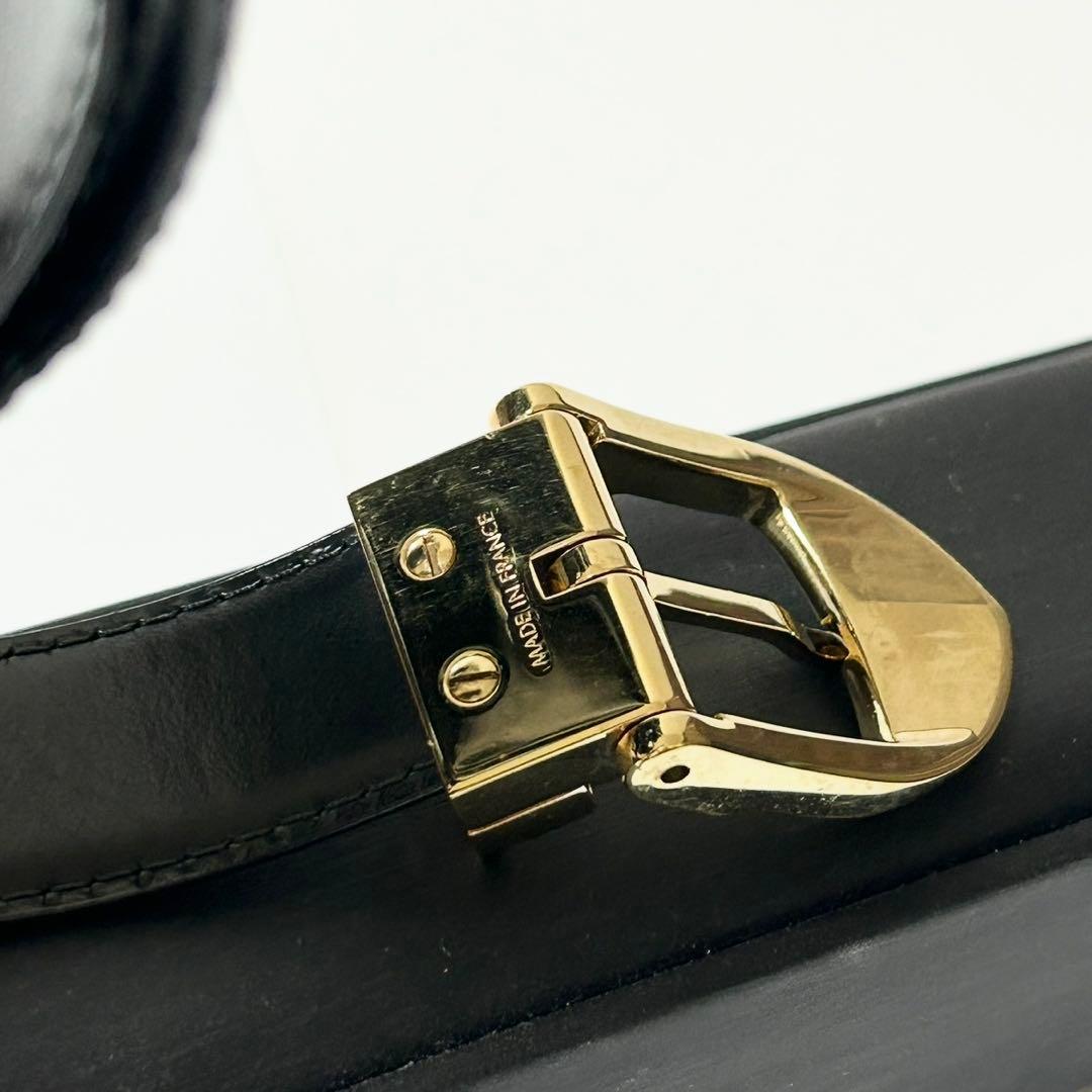 美品 ルイヴィトン ベルト M6832 エピ サンチュール クラシック ブラック