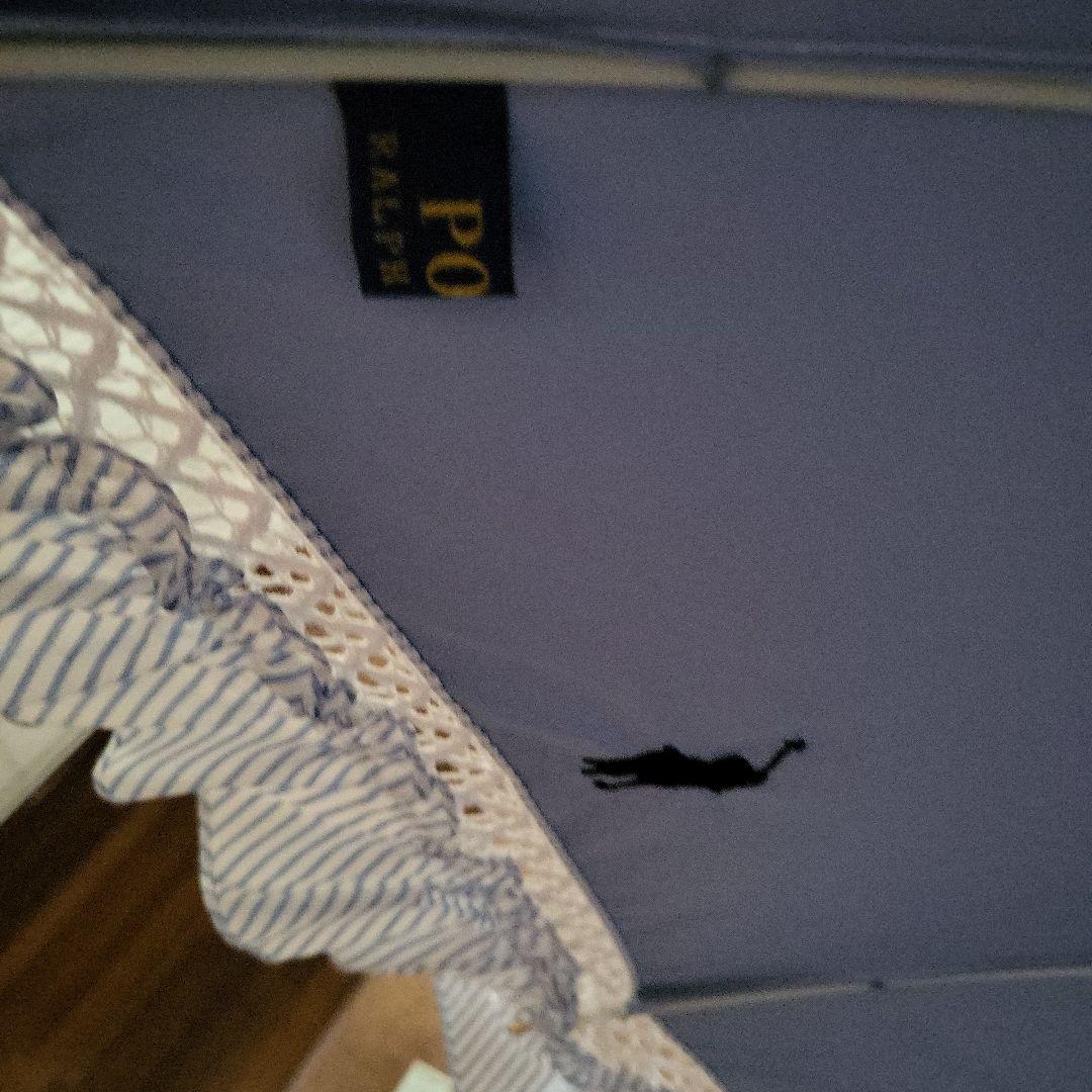 RALPH LAURENストライプ柄 晴雨兼用傘 ロゴ刺繍付き