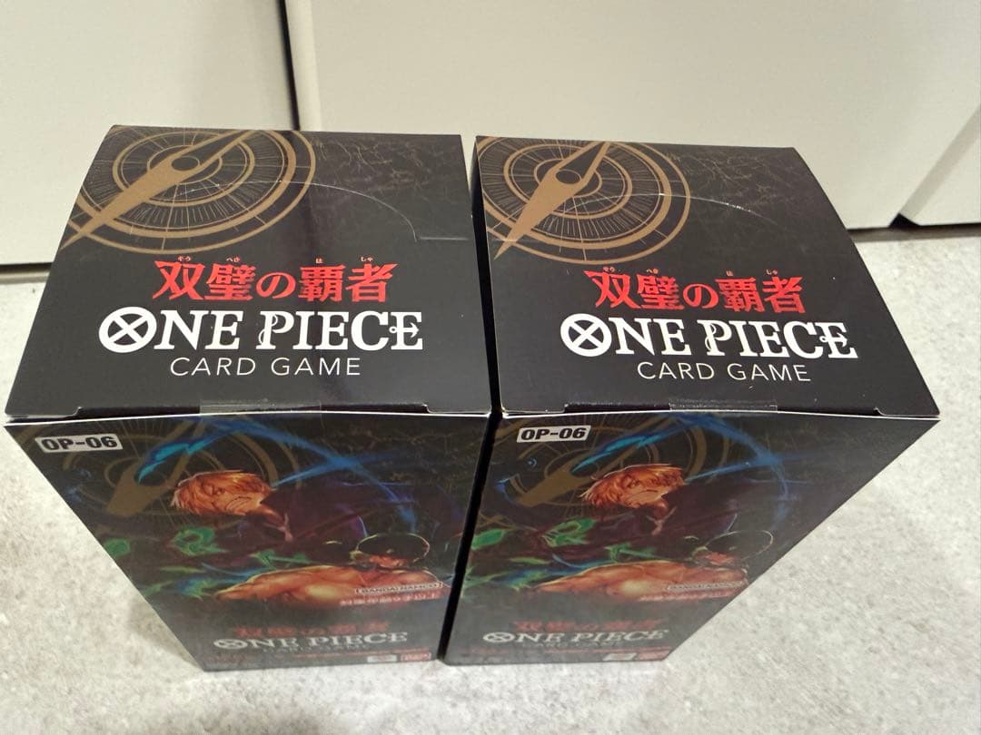 【テープ付未開封】ONE PIECEカードゲーム 双璧の覇者 2BOX