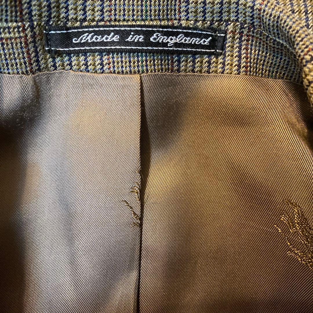 美品BURBERRYS ENGLAND製グレンチェック希少ヴィンテージジャケット