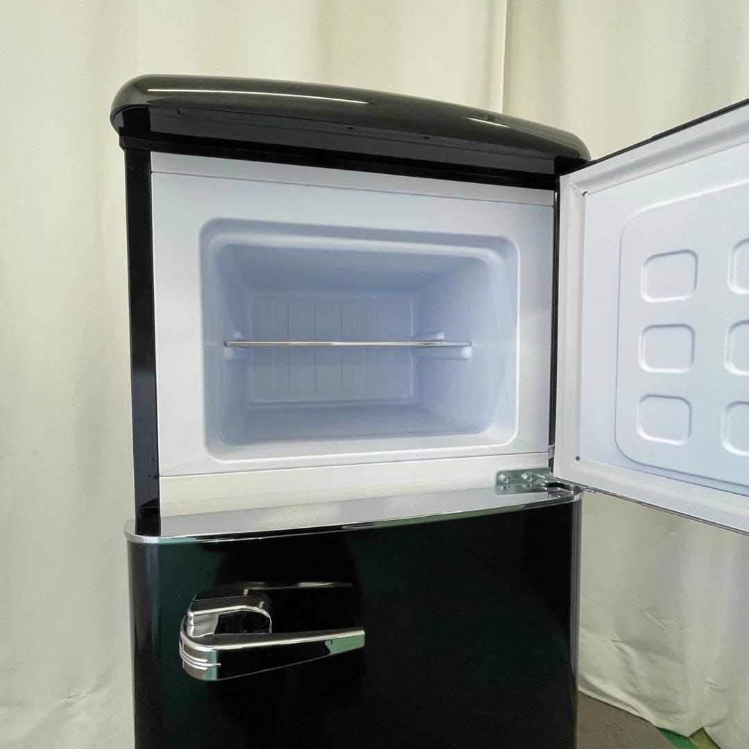 383⭕️冷蔵庫　アイリスオーヤマ　一人暮らし　小型　ブラック　安い　設置無料