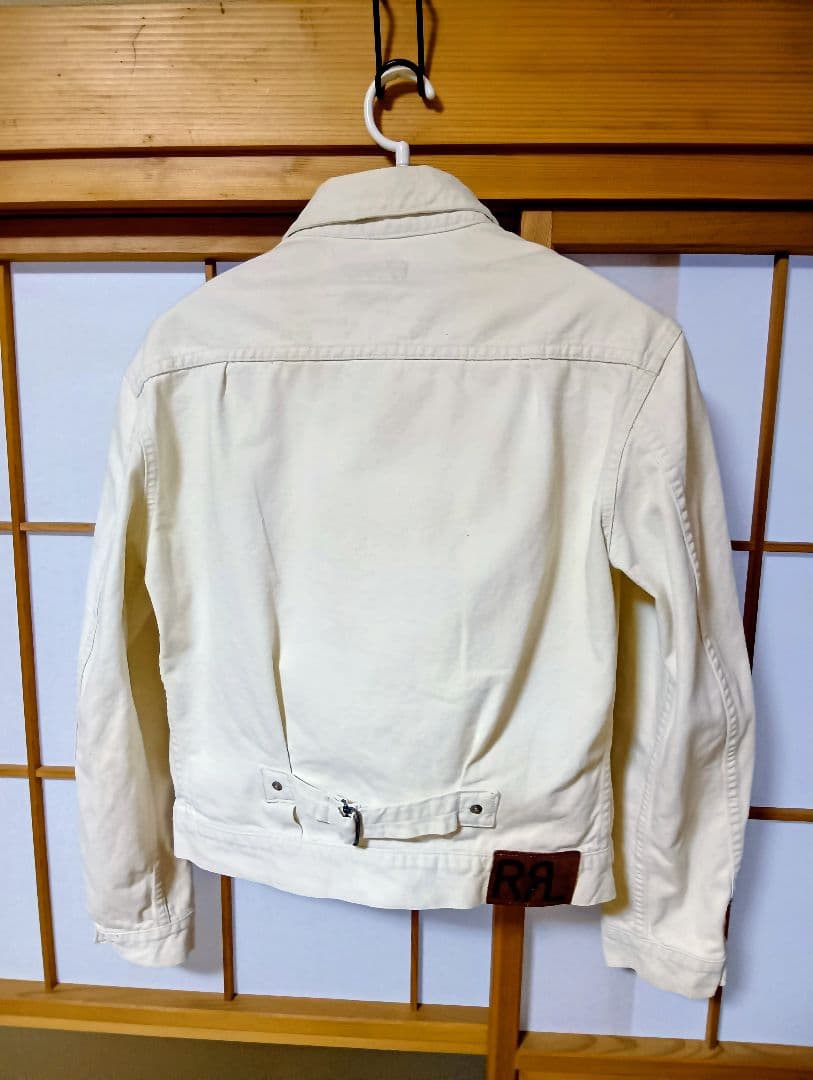ラルフローレンダブルアールエルホワイト デニムジャケット
