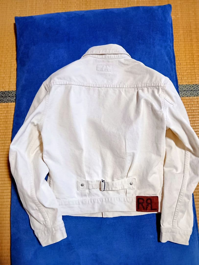 ラルフローレンダブルアールエルホワイト デニムジャケット