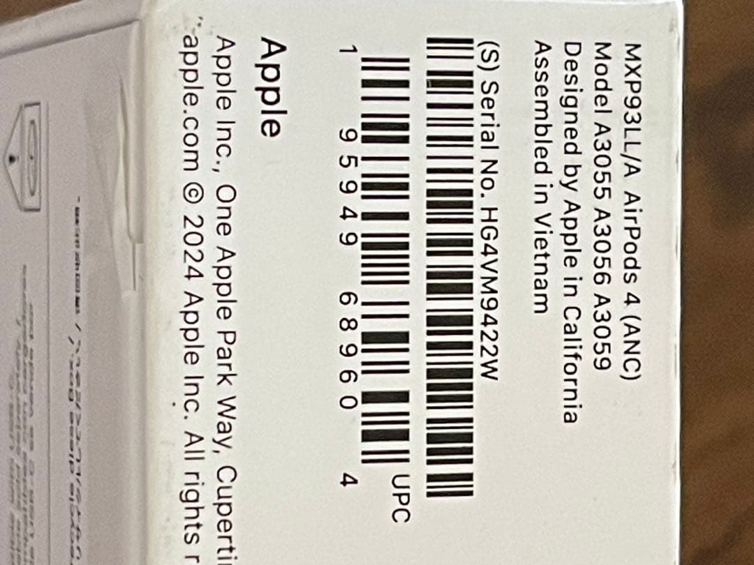 ［新品未開封］Apple AirPods 4 (ANC) アクセサリー