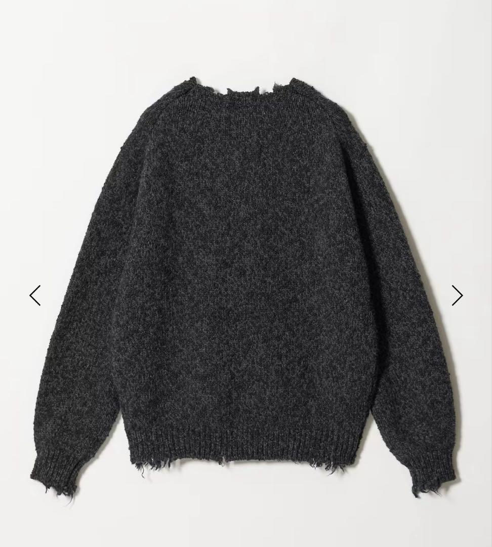 本日で削除します＜OWNESS＞ネップ クラッシュ クルーネック ニット