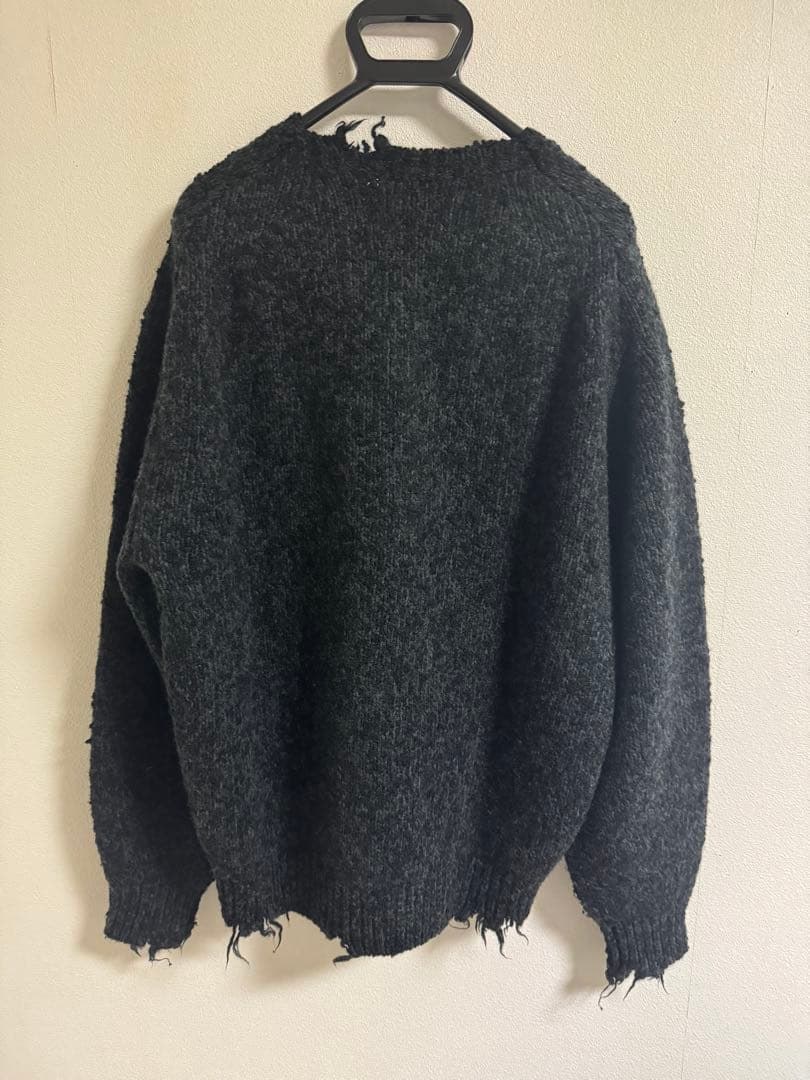 本日で削除します＜OWNESS＞ネップ クラッシュ クルーネック ニット