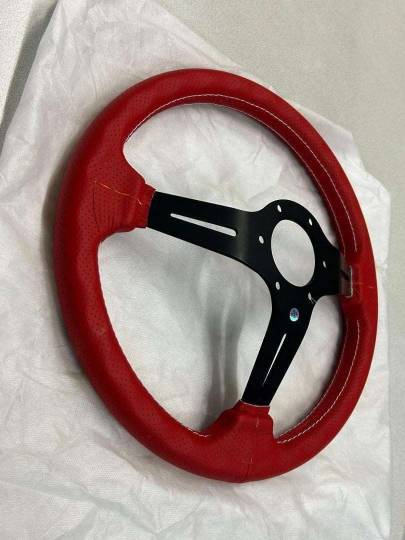 み*)様 ステアリング レッド 35cm未使用 USDM JDM シビック ZN