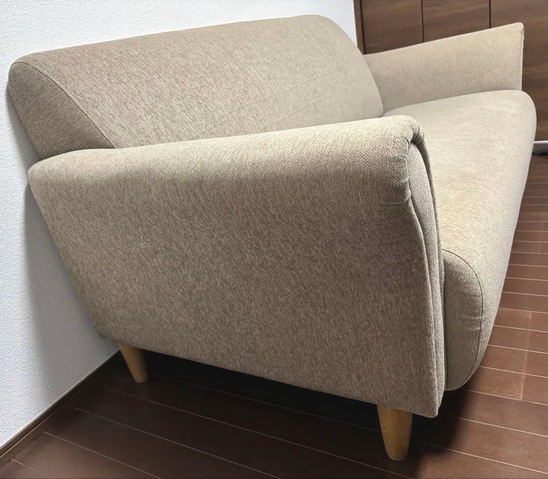 【IDC大塚家具】北欧風2.5人掛けソファ 幅167cm 賃貸・マンション向き