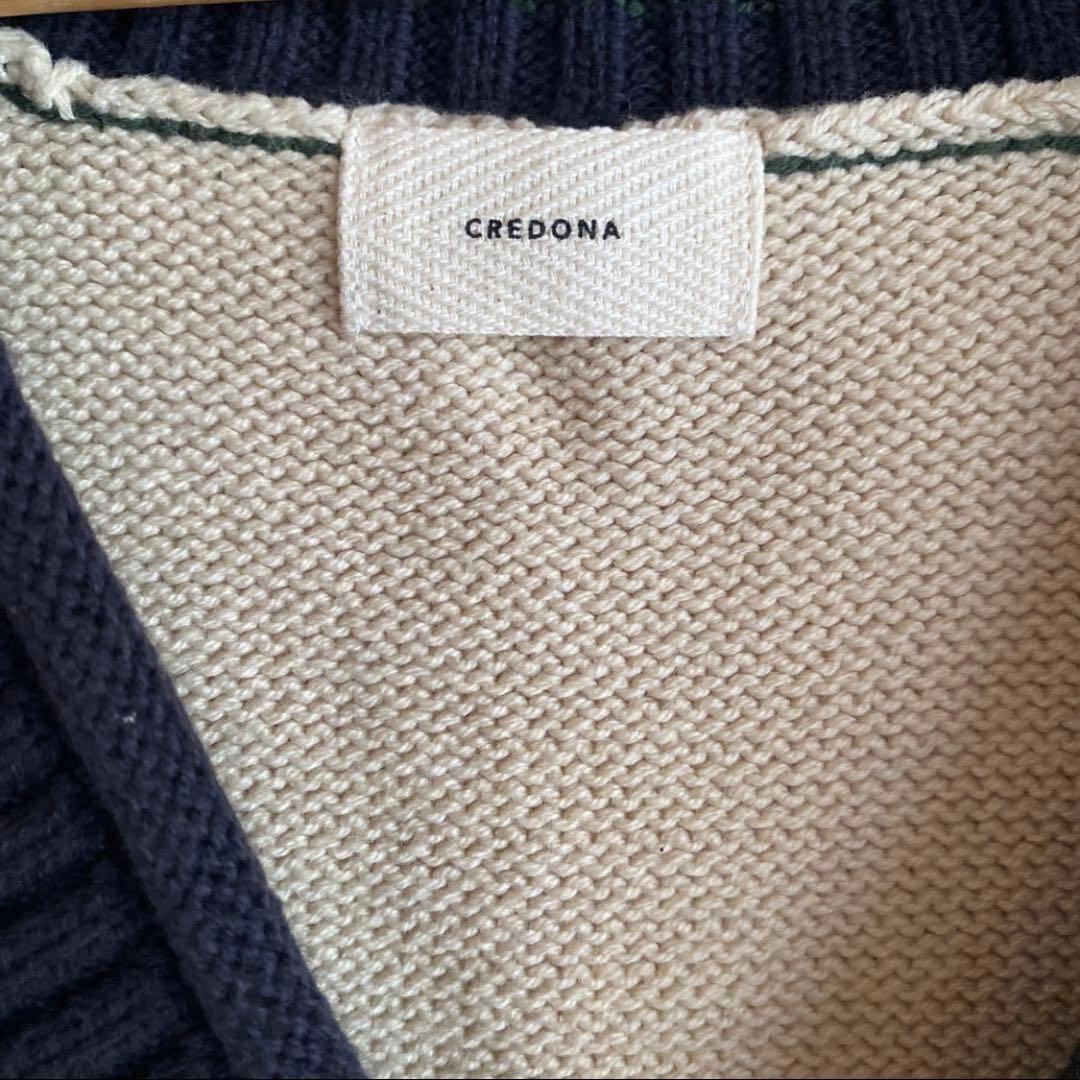 新品未使用CREDONAチルデンニットベスト　クレドナ　秋冬