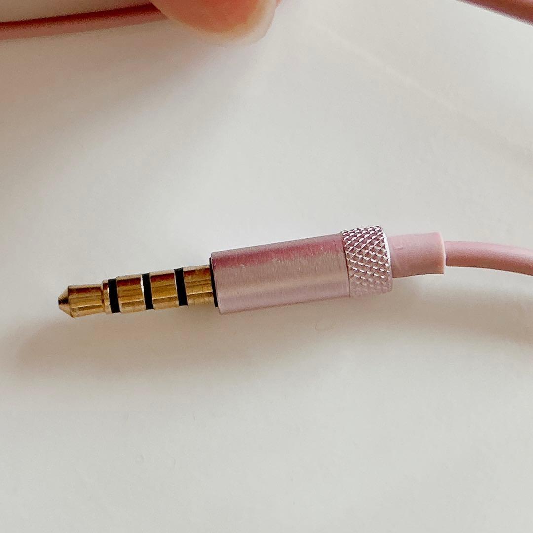 イヤホン ノイズキャンセリングイヤホン 有線 ピンク