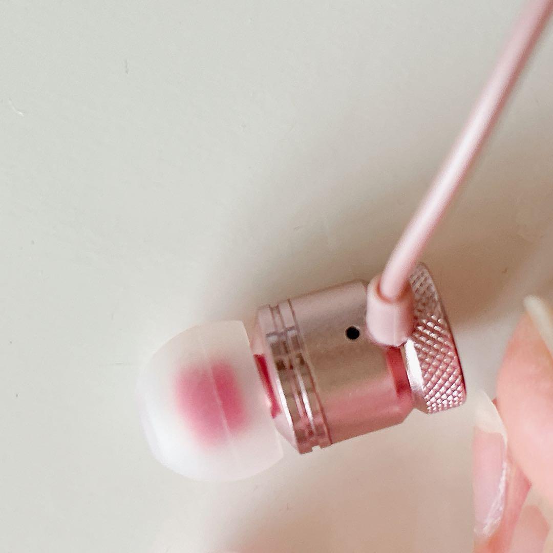 イヤホン ノイズキャンセリングイヤホン 有線 ピンク