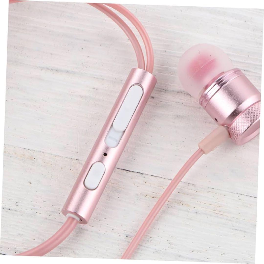イヤホン ノイズキャンセリングイヤホン 有線 ピンク
