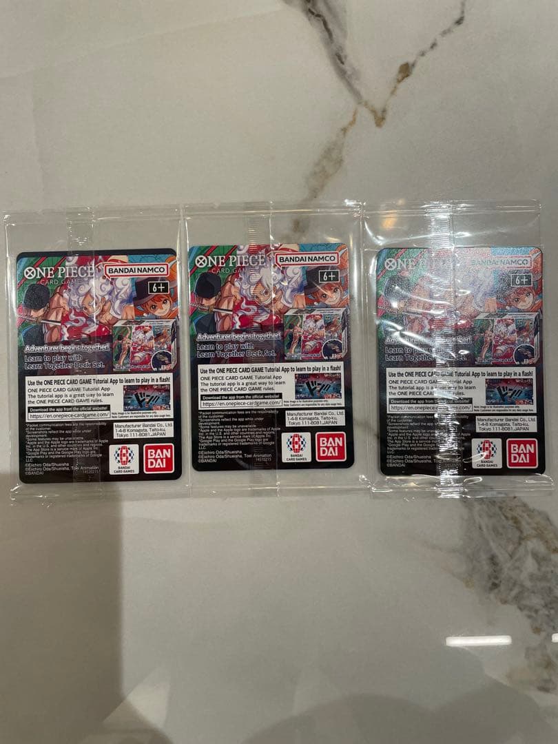 ワンピース モンキー・D・ルフィ アメリカ大学バスケ限定プロモ 未開封　3パック