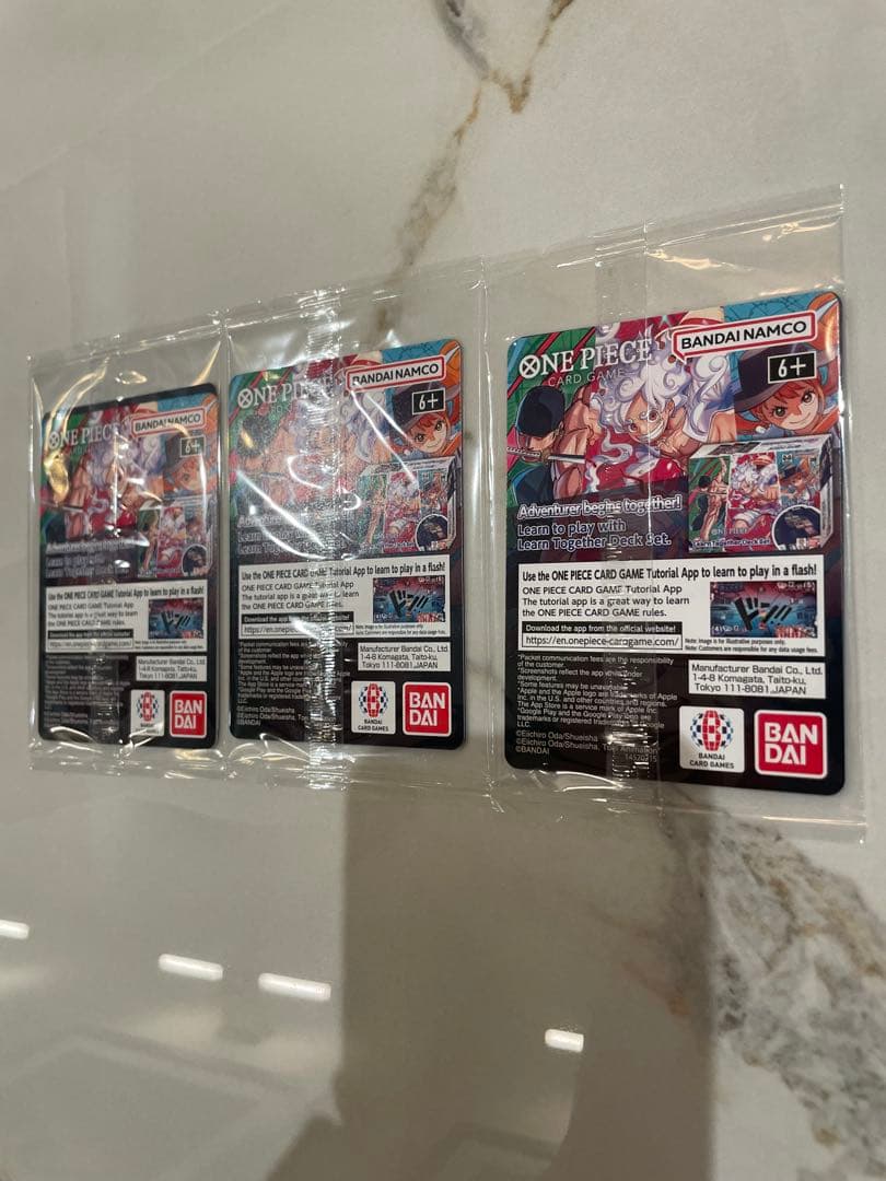 ワンピース モンキー・D・ルフィ アメリカ大学バスケ限定プロモ 未開封　3パック