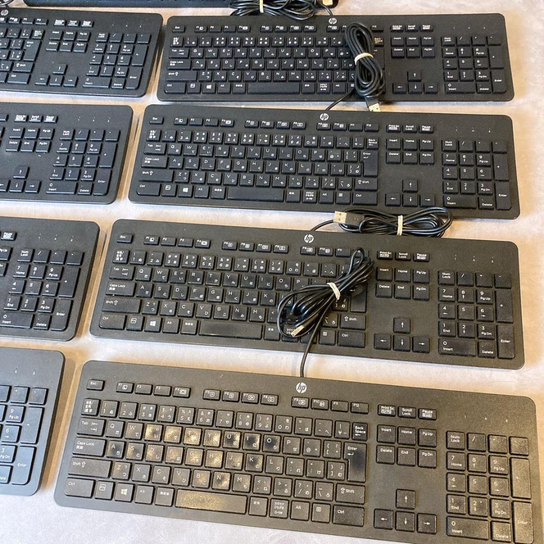 HP USBキーボード 13台セット　　キーボード　まとめ売り　ノートパソコン