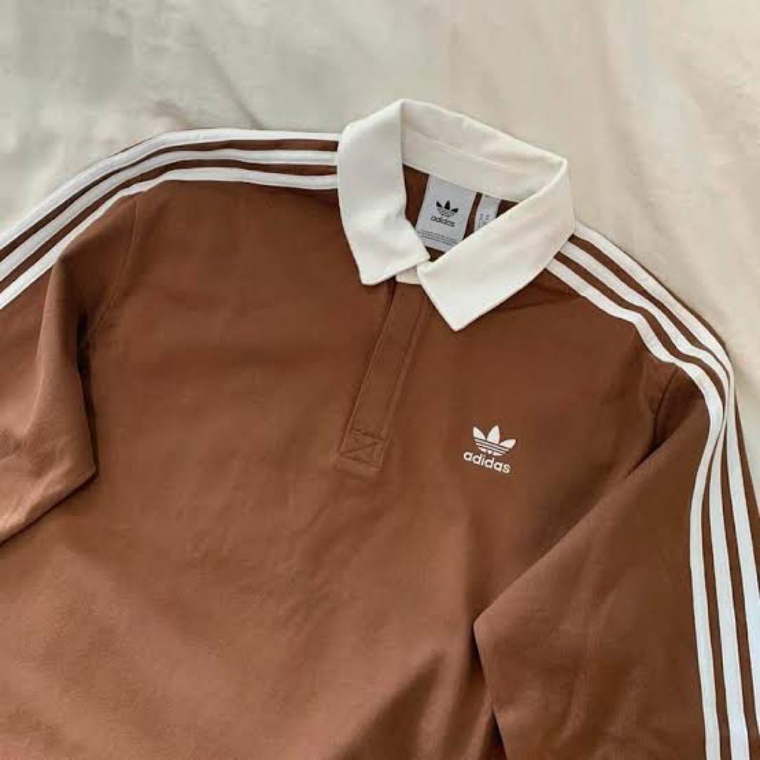 アディダス オリジナルス ラグビー ポロシャツ 長袖 シャツ