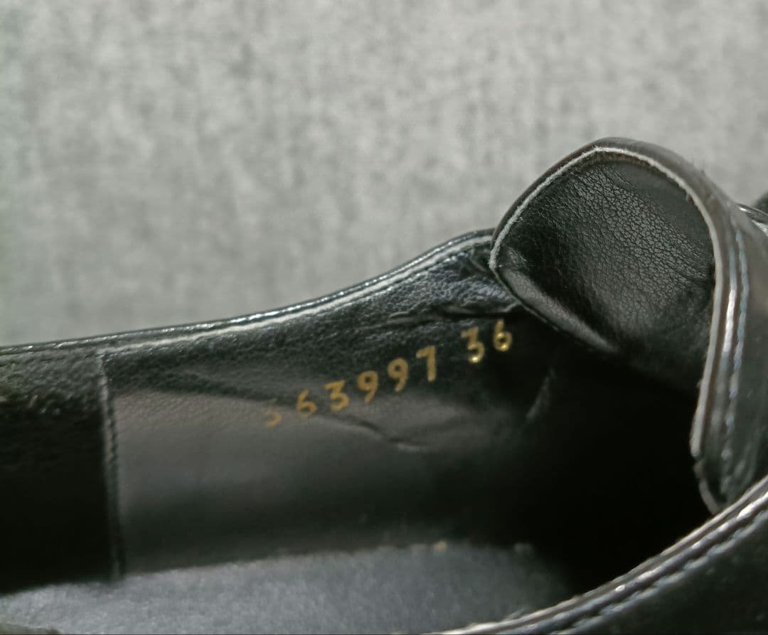 ステラマッカートニー エリス ブラックレザー 厚底レースアップシューズ 36