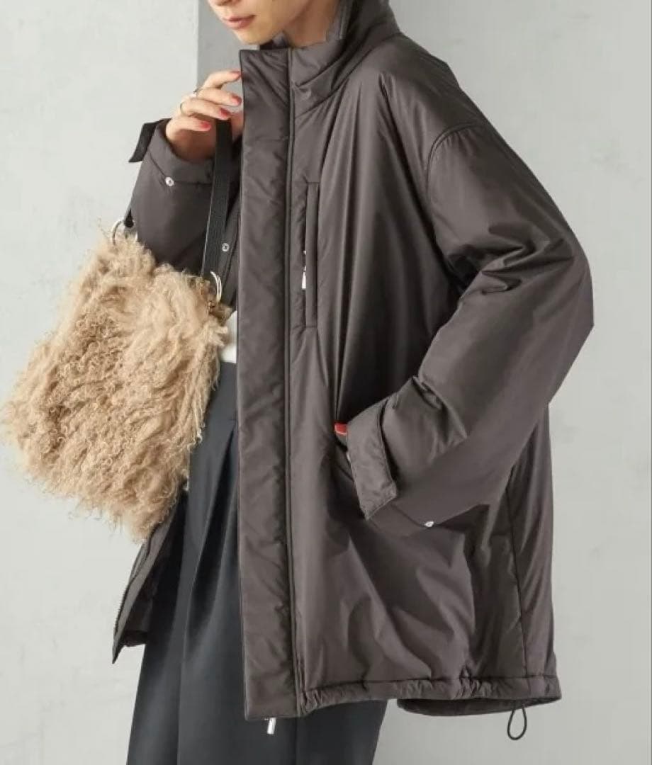 SHIPS for women IMBOTEX 中綿 ミディ ジャケット