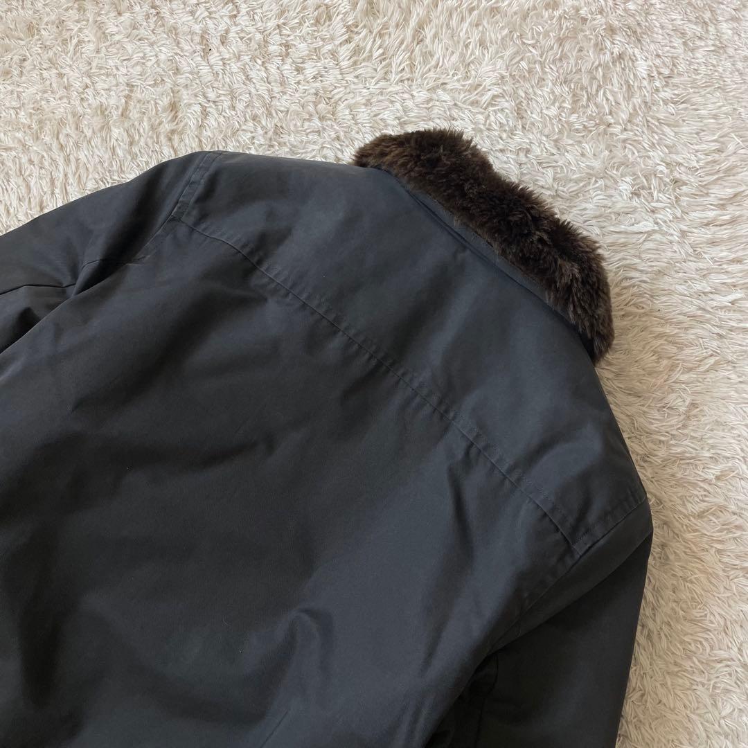 マーガレットハウエル 90s ファージャケット 2 ロクヨンクロス 黒