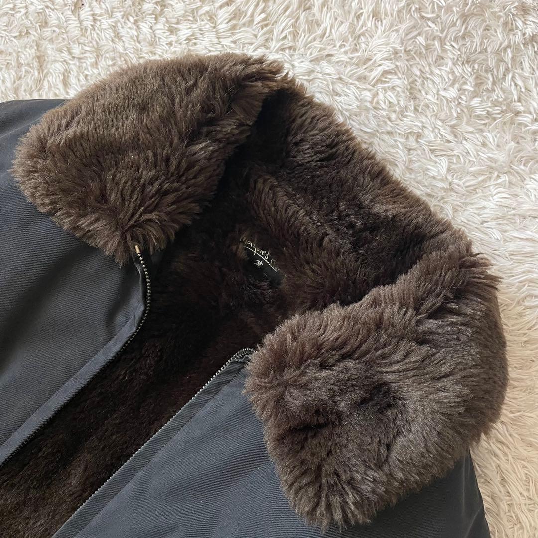 マーガレットハウエル 90s ファージャケット 2 ロクヨンクロス 黒