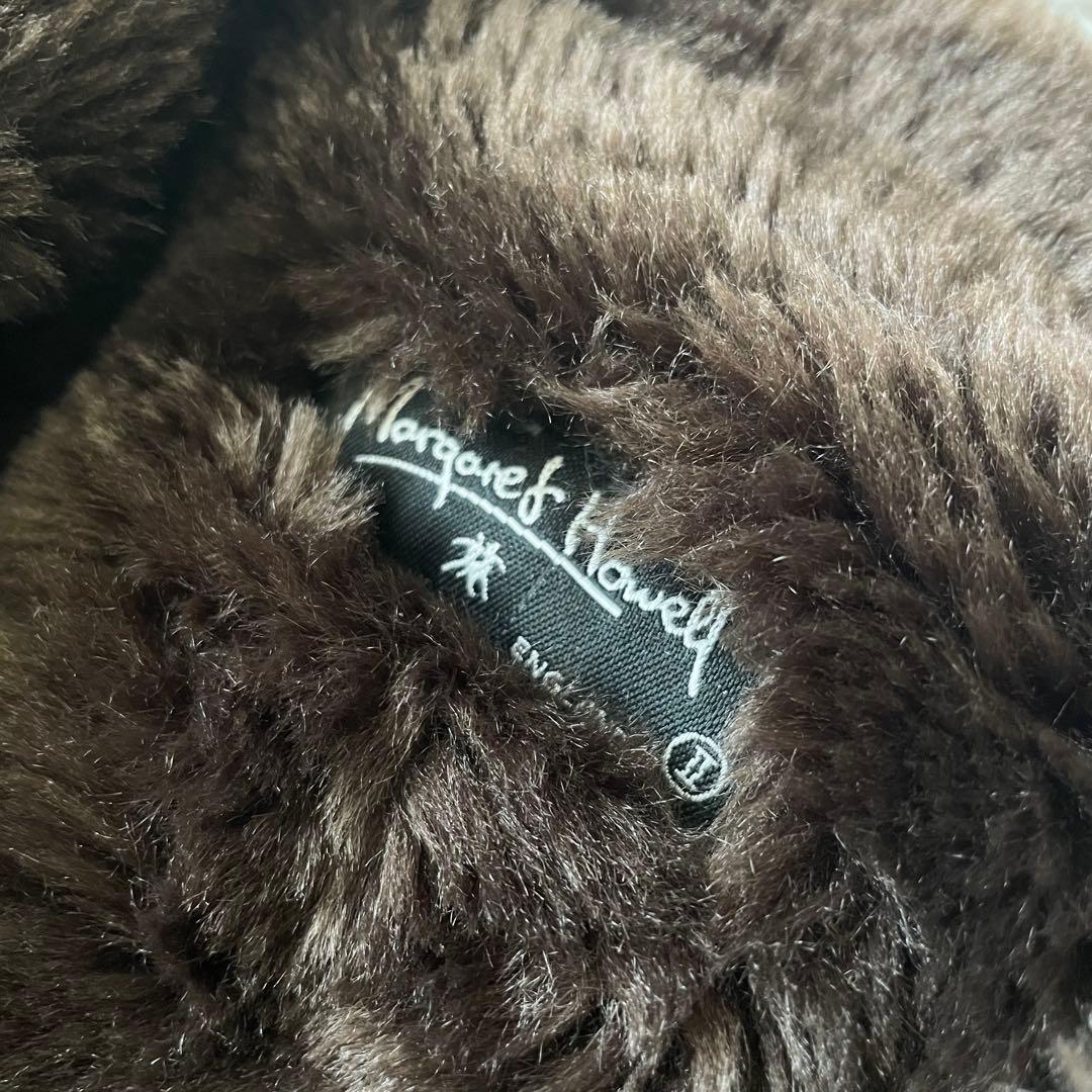 マーガレットハウエル 90s ファージャケット 2 ロクヨンクロス 黒